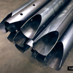 Taglio tubi tondi struttura metallica